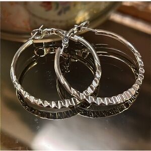 Silver Hoop Earrings